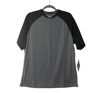 Forrester's Performance Outerwear Golf Henley Shirt Men Size‎ Large Short Sleeve